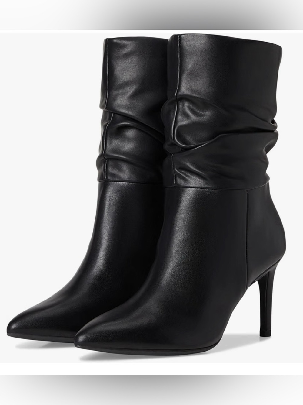 Dolce Vita Elston Black mid calf slouchy high heel Boot Size 7.5